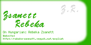 zsanett rebeka business card